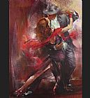 Tango Canvas Paintings - Tango Argentino II
